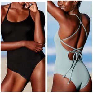 Pink Victoria’s Secret Swimsuit black one piece